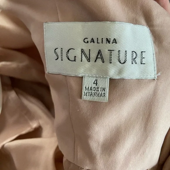 GALINA SIGNATURE
Charmeuse Tank V-Neck Dress with Slit - Picture 7 of 9